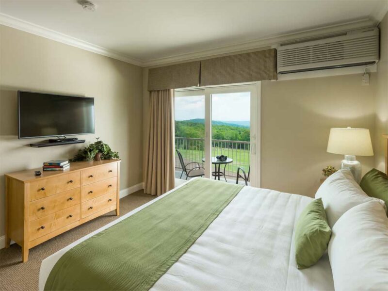 Guest bedrooms in our South Vista Suites offer direct access to large patios or balconies